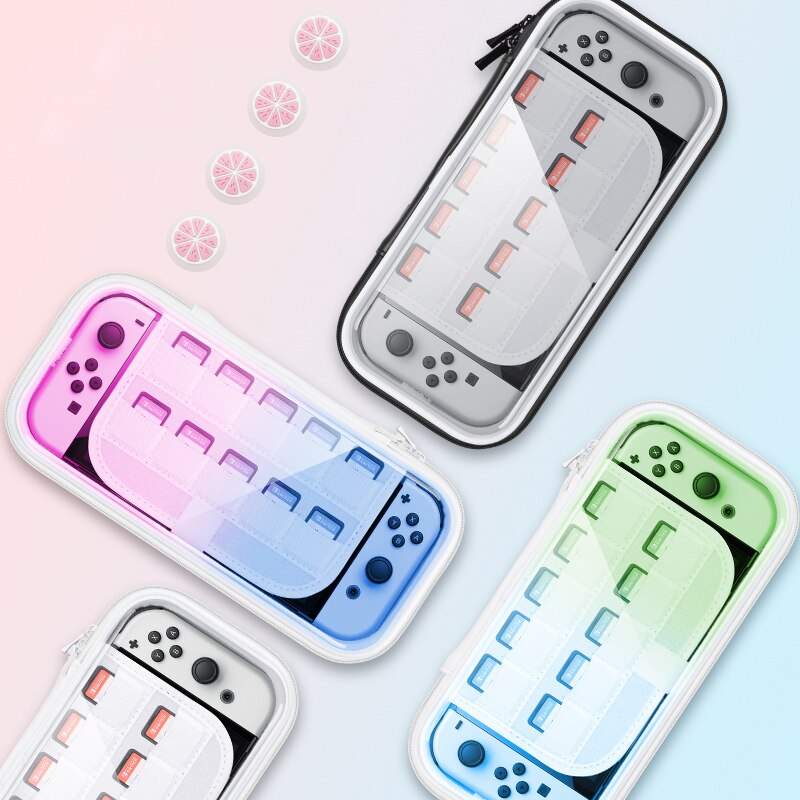 Draagbare Harde Crystal Shell Case Voor Nintendos Schakelaar Oled Console Duurzaam Nitendo Tas Voor Ns Nintendo Switch Accessoires