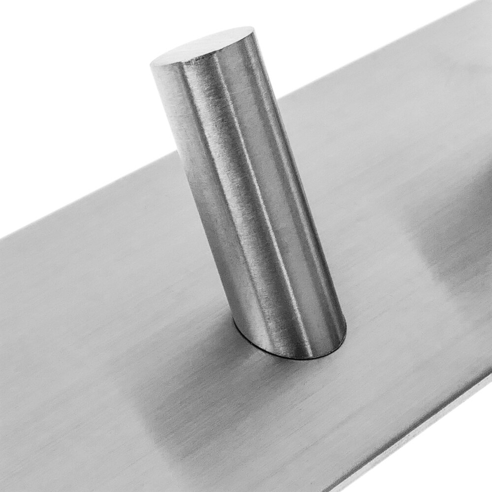 Primematik-Rvs Muur Kapstok. Kleerhanger En Handdoekenrek Met 1 Haak Geneigd 4-Pack