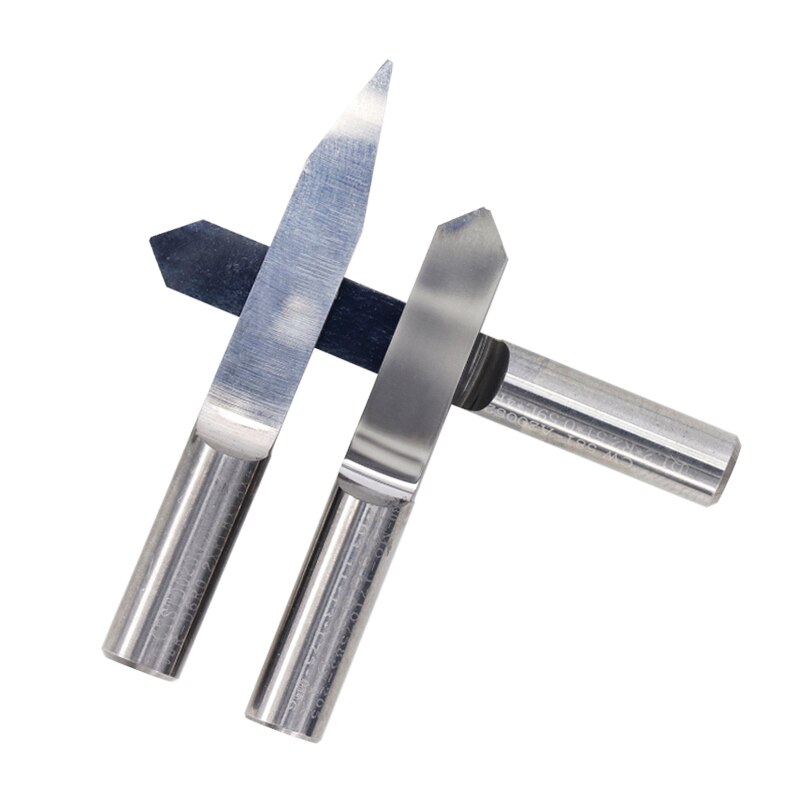 1pc 6mm Shank CNC Engraving Bit Carving Bit Carbide PCB 3D Milling Cutter 20 25 30 60 90 Degree Flat Bottom V Shape End Mill