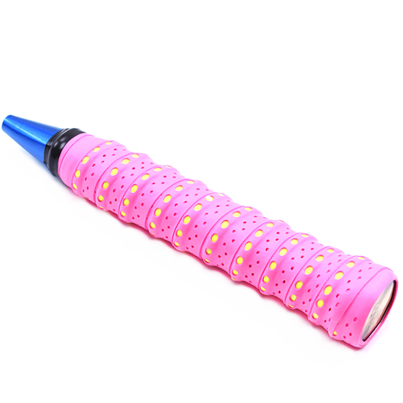Cinta antideslizante para raqueta absorbente de sudor, agarre para tenis, bádminton, Squash, 1 ud.: Rojo