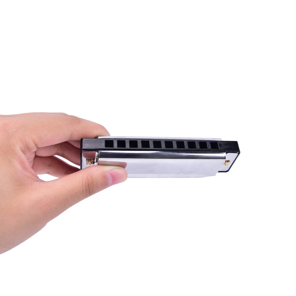 IRIN Diatonic Harmonica 10 Holes Key Of C Silver Color Blues Jazz Rock Folk Music Musical Instrument