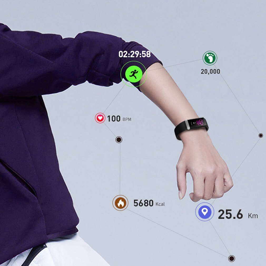 V19 ECG Smart Bracelet TPU Oxygen Sleep Monitoring Information Push Health Monitoring Motion Tracking Waterproof Life Waterproof