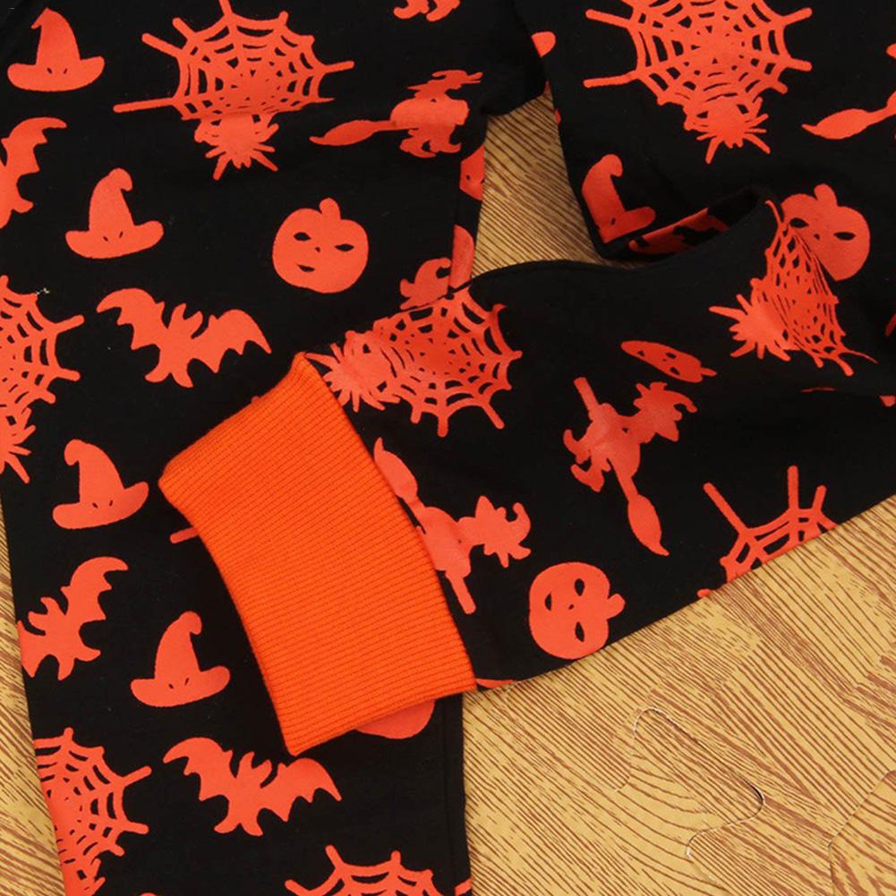 Boys Girls Pajamas Sets Halloween Pajamas Pumpkin Children's Cotton Pajama Set For Halloween