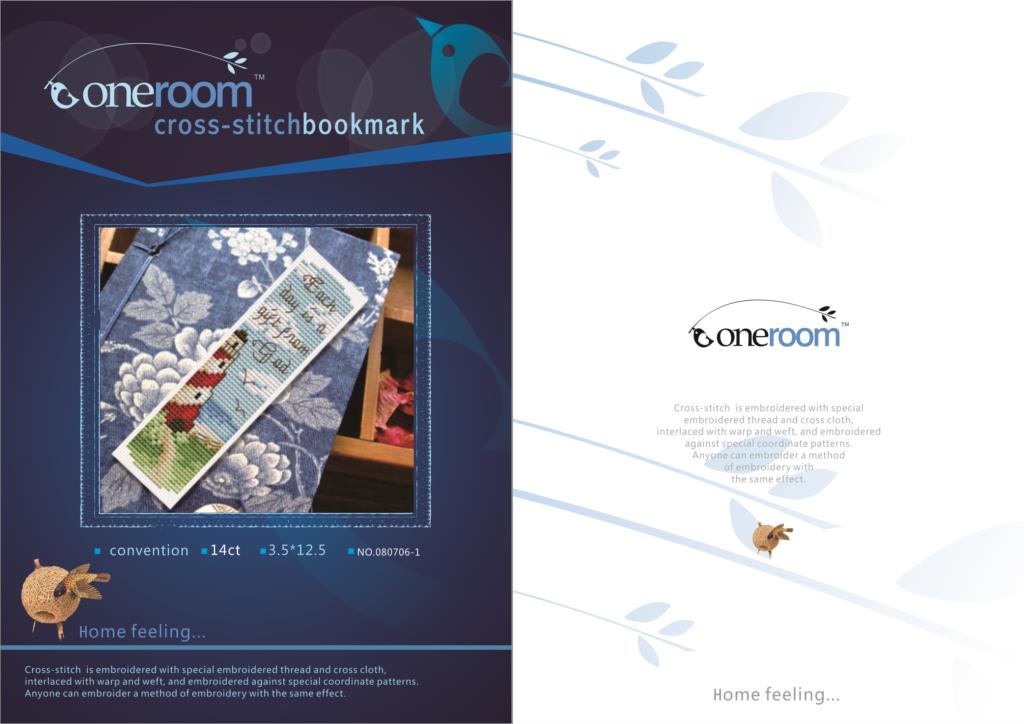 DIY Craft Stich Cross Stitch Bookmark Christmas Plastic Fabric Needlework Embroidery Crafts Counted Cross-Stitching