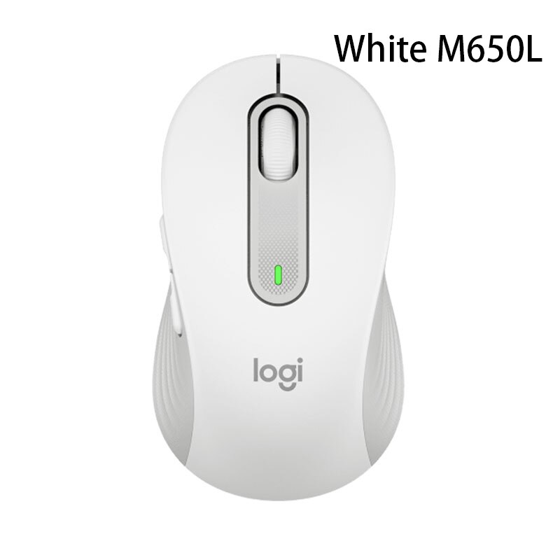 Logitech – souris optique intelligente M650 M650L, 400 DPI, sans fil, avec technologie de capteur, avec molette de défilement: White M650L