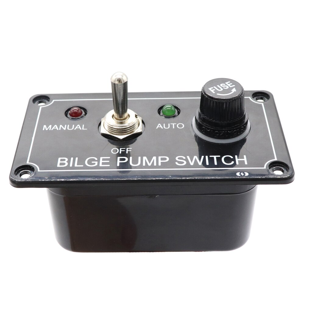 Boat Bilge Pump Switch W/ LED Light Indicator - 3 Way Control Panel Marine