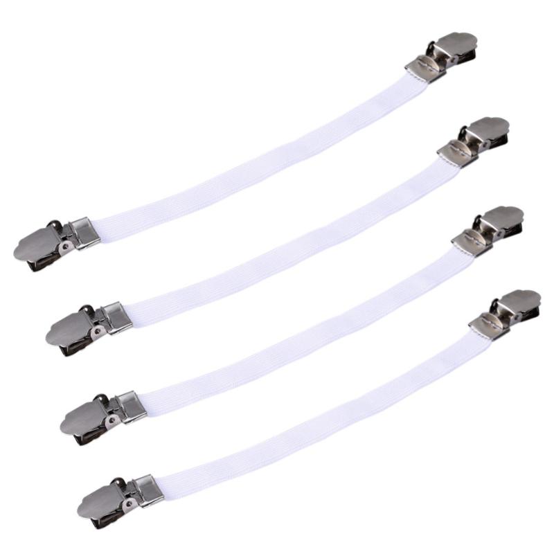 4x Elastische Bügelbrett-Clips - Hält Auflagen Sicher Fest, Auch Für Bettwäsche