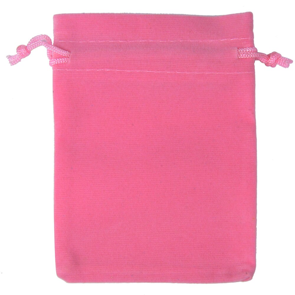 25 st/lot 7 x 9cm smyckesförpackningar sammetspåsar displayförpackning förvaring bröllopsgodispåsar med dragsko: Rosa