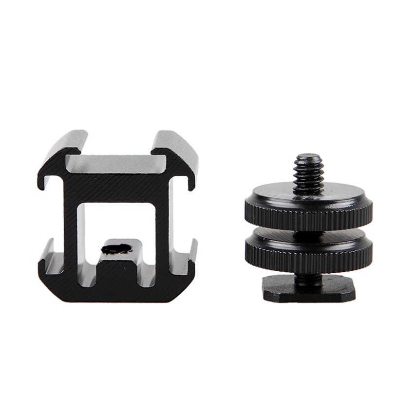 3-seite Kamera Schuh montieren Adapter auf 1/4 &quot;, Kamera Schuh Halterung für Blitz Licht, LED Video Licht, Mikrofon, Monitor