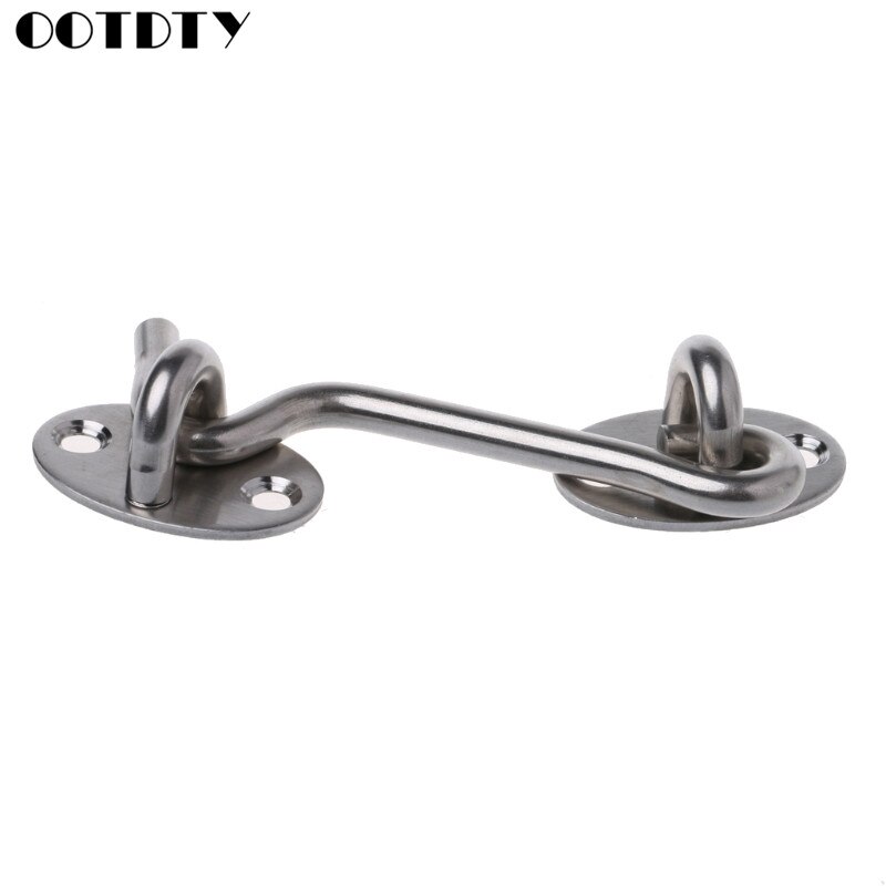 Stainless Steel Window Cabin Hook Eye Latch Window Safety Stopper Silent Holders