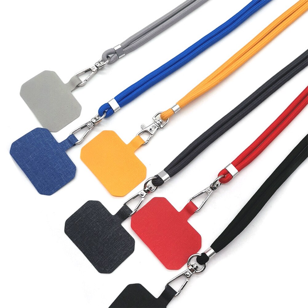 Universele Intrekbare Crossbody Patch Telefoon Lanyards 9 Kleuren Zachte Touw Mobiele Telefoon Strap Lanyard Voor Mobiele Telefoon Opknoping Koord