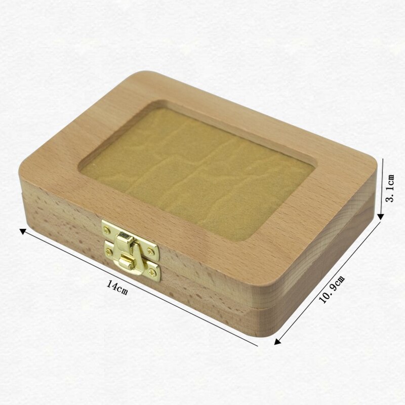 Wooden Kids Deciduous Teeth Box Children's Souvenir Tools Cartoon Baby Deciduous Teeth Box Kids Tooth Storage Boxes