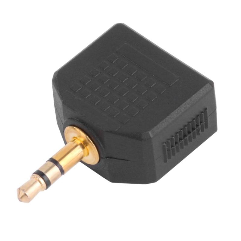 Alloygraine 2 pièces 3.5mm mâle à double 3.5MM prise femelle 3.5 casque Y séparateur adaptateur Audio convertisseur pour téléphone portable tablette MP3