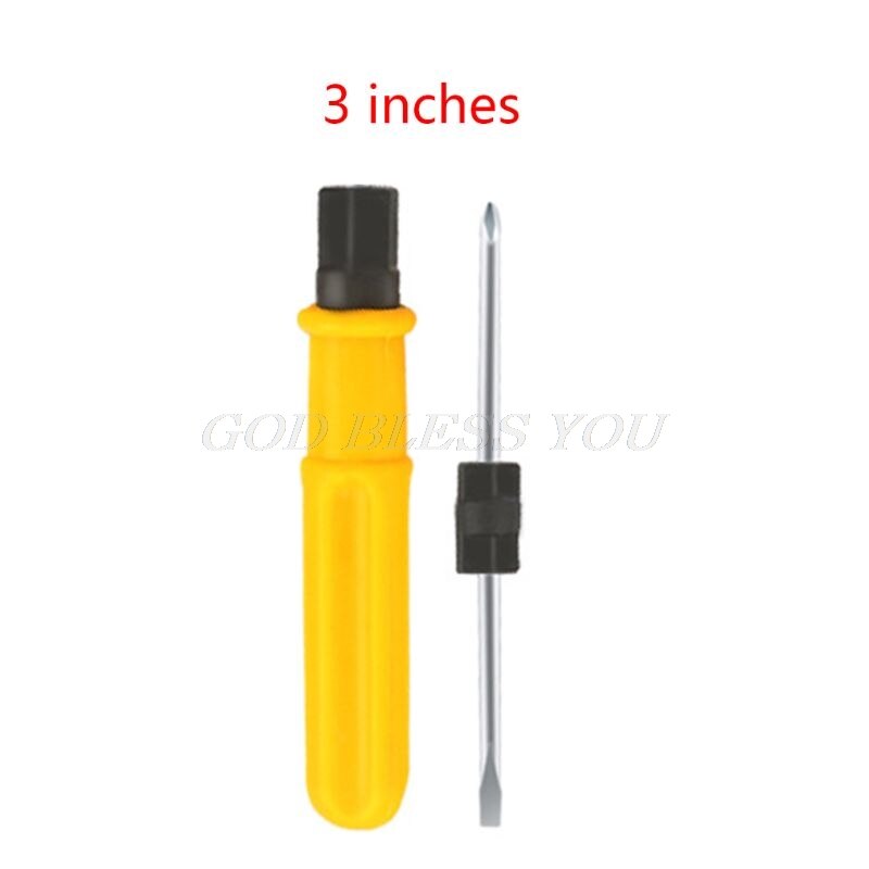 2 Sides For Phillips and Slotted Double Head Screwdrivers Portable Repair Tools: 3 inch