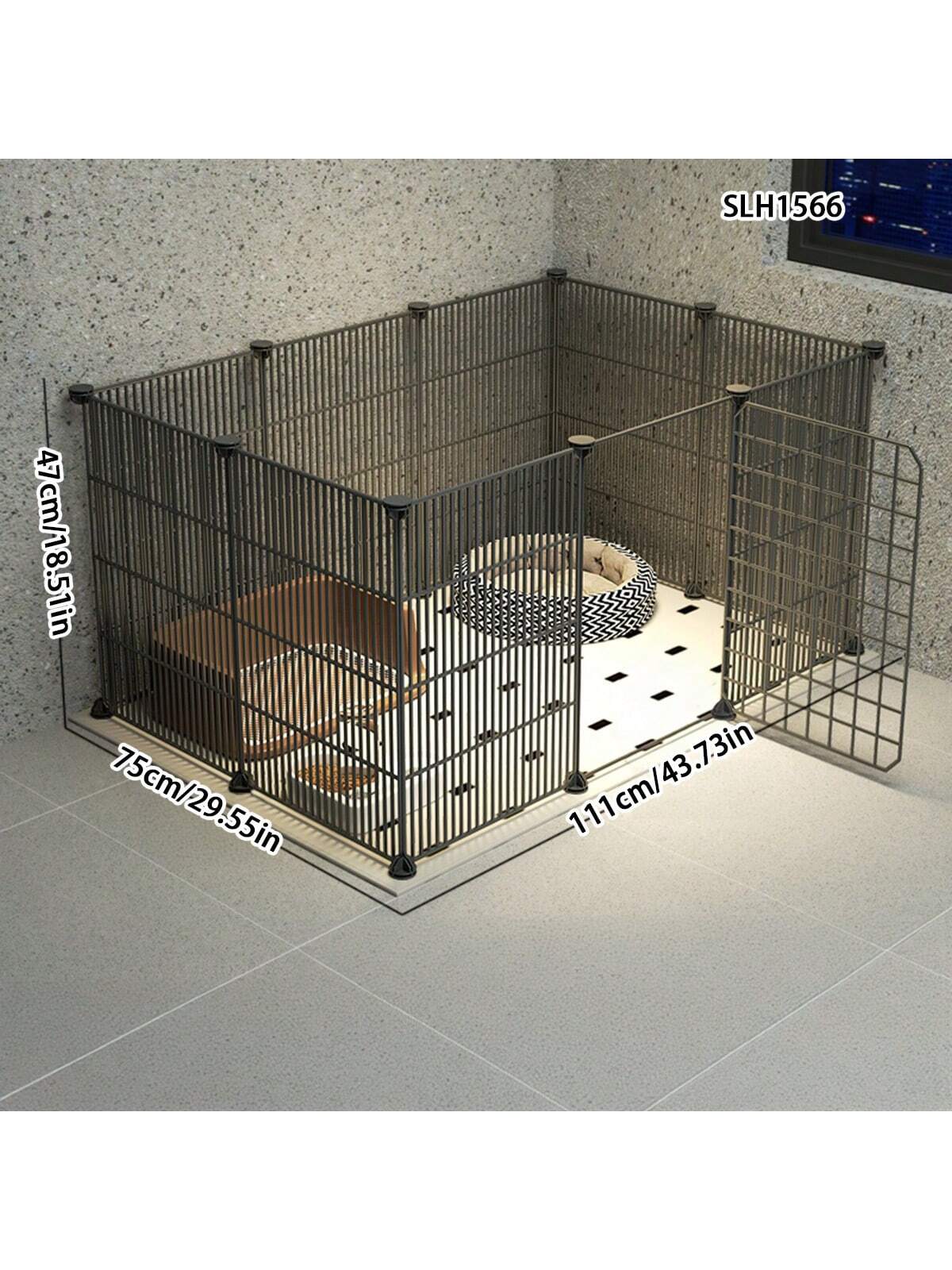 Pet enclosure Indoor home free assembly Teddy fence tight mesh small puppy escape proof dog cage