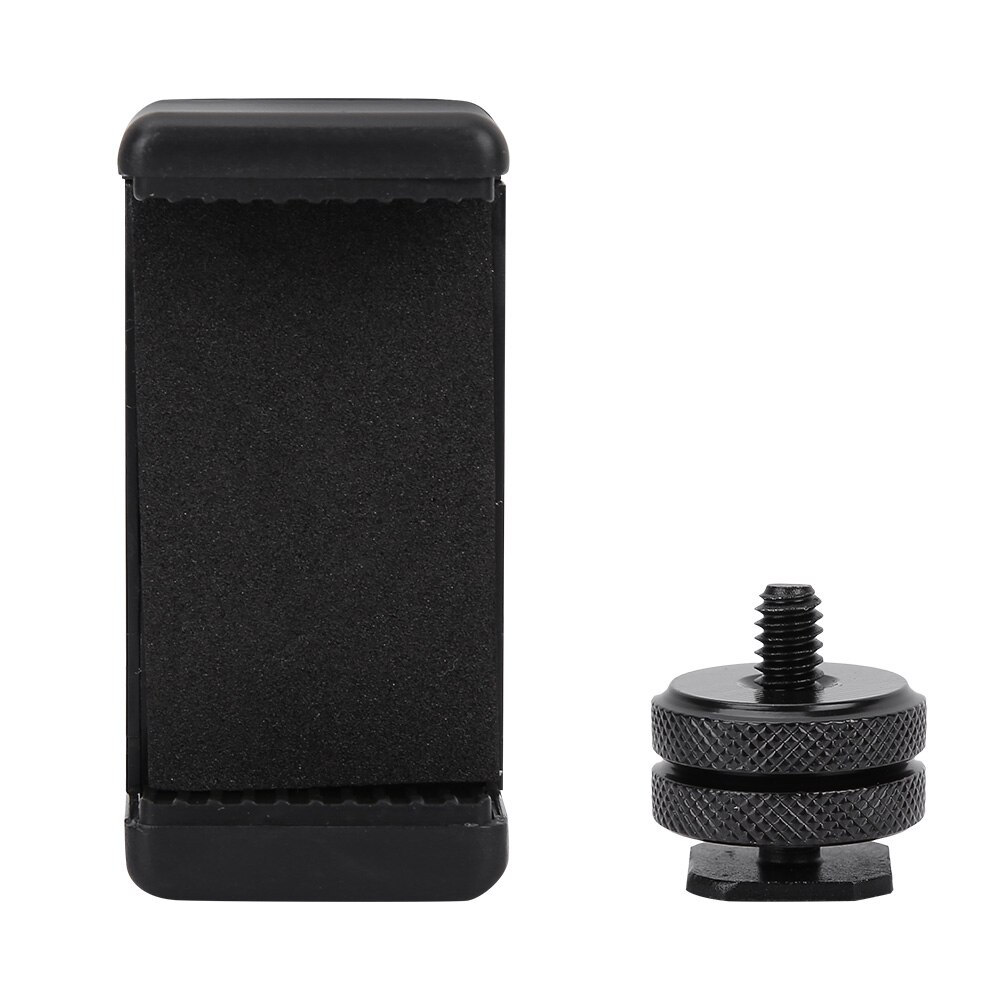 Tragbare Telefon Klemme 1/4 Schraube Blitz Schuh Adapter Stativ montieren Befestigt Telefon Clip Halfter Mit Gummi Pad Für DSLR kamera