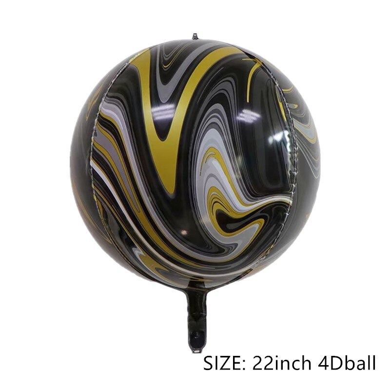 4D Zee Dier Strepen Aarde Space Nebula Kleur Strepen Aluminiumfolie Aluminium Folie Helium Ballon Romantische Partij Decoratie Bal