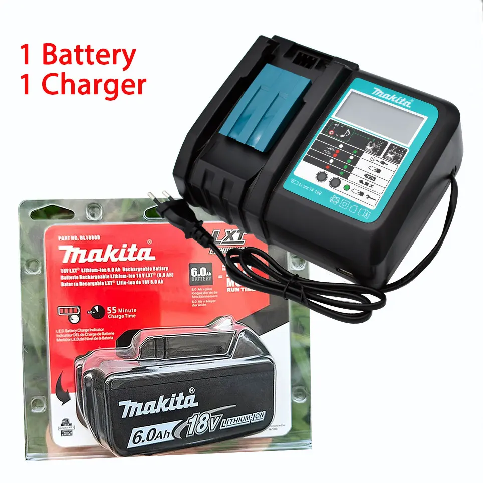 Akumulator Makita 18V 6.0Ah typu C Akumulator litowy 18V Wiertarka Akumulatory zamienne BL1860 BL1830 BL1850 BL1860B
