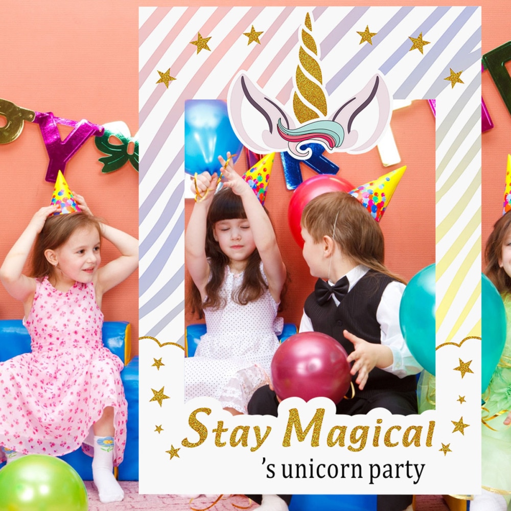 Magische Regenboog Fotolijst Props Photo Booth Props Feestartikelen Voor Baby Shower Verjaardagsfeestje Gunst