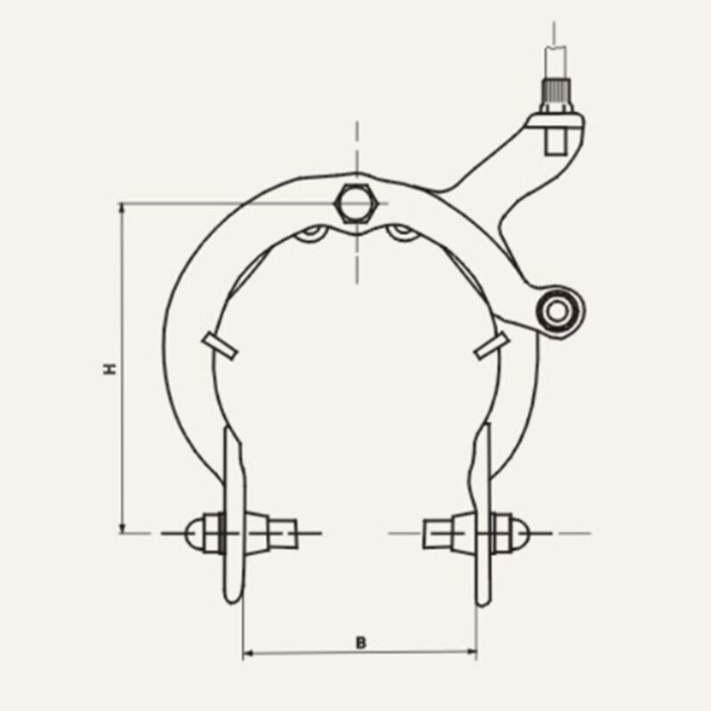Road Bike Type C Brake Caliper Bicycle Brake Folding Bicycle Extend Brake Block Road Bike for Fixed Gear Bike