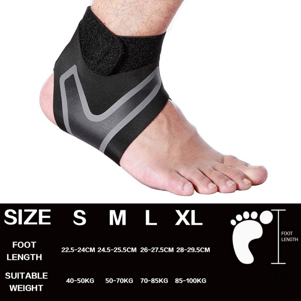 1 PC Sports Ankle Fitness Gym High Protect Gear Elastic Foot Weights Wraps Equipment Running Basketball Ankle Brace Support