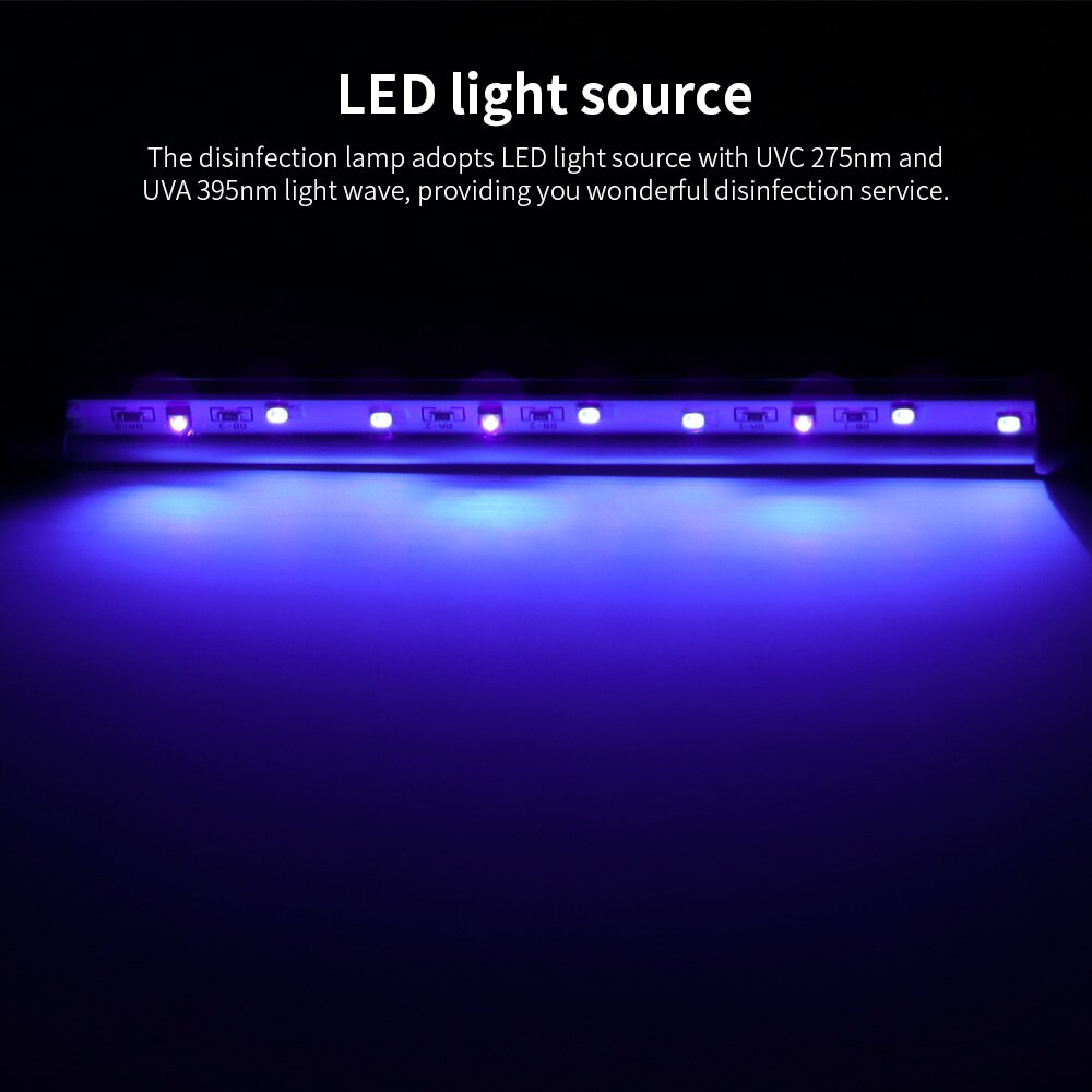 Portable Ultraviolet Germicidal Light UV Disinfection Sterilizer Lamp Personal Sanitizer Ozone Disinfection Germicidal light