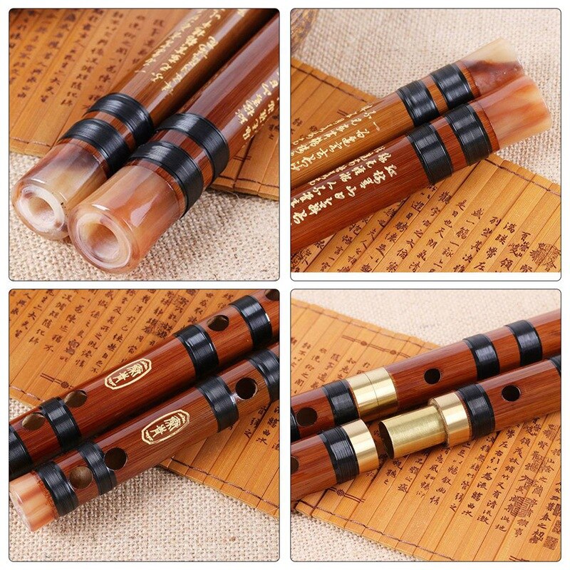 Flauta de bambu instrumentos musicais chinês dizi transversal