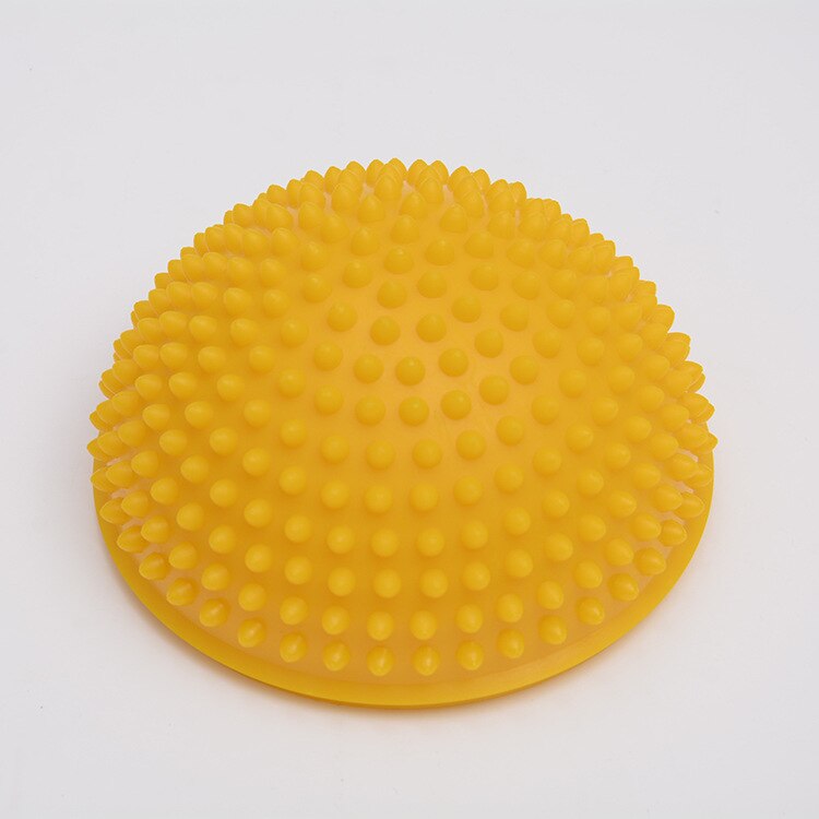 Halfronde Balans Durian Yoga Bal Tactiele Massage Zolen Acupunt Stabiliteit Training Bal Pilates Fitness Balance Yoga Bal: Yellow