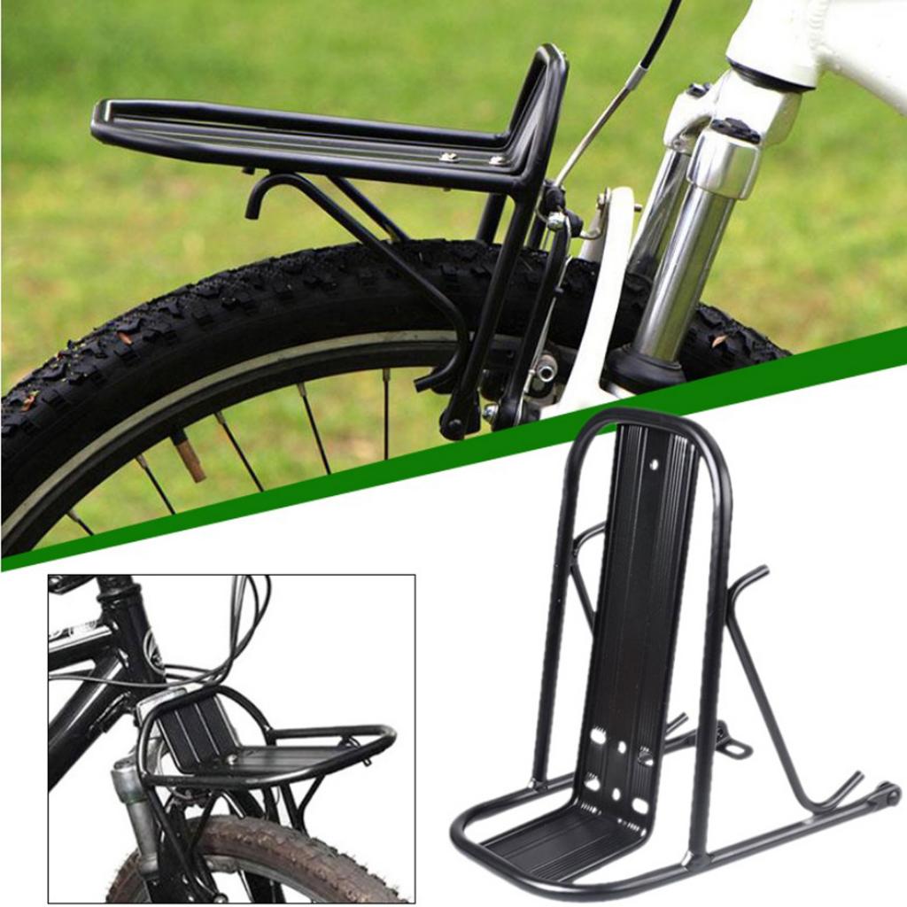 Universele Bike Front Rack Cargo Rack Beugel 15Kg Capaciteit Fiets Apparatuur Zwart Fietsen Volwassen Fietsen Beugel Cyclus Accessorie