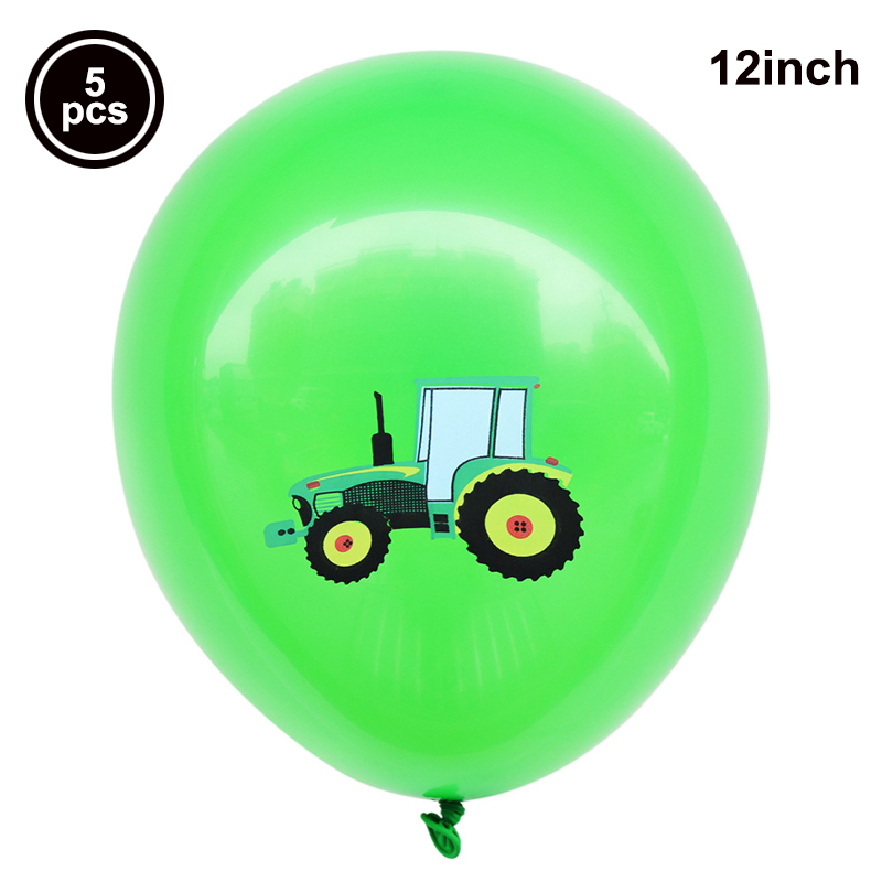 Tracteur gâteau Topper vert véhicule de ferme voitures joyeux anniversaire gâteau Topper enfants ferme tracteur thème fête tracteur gâteau décorations