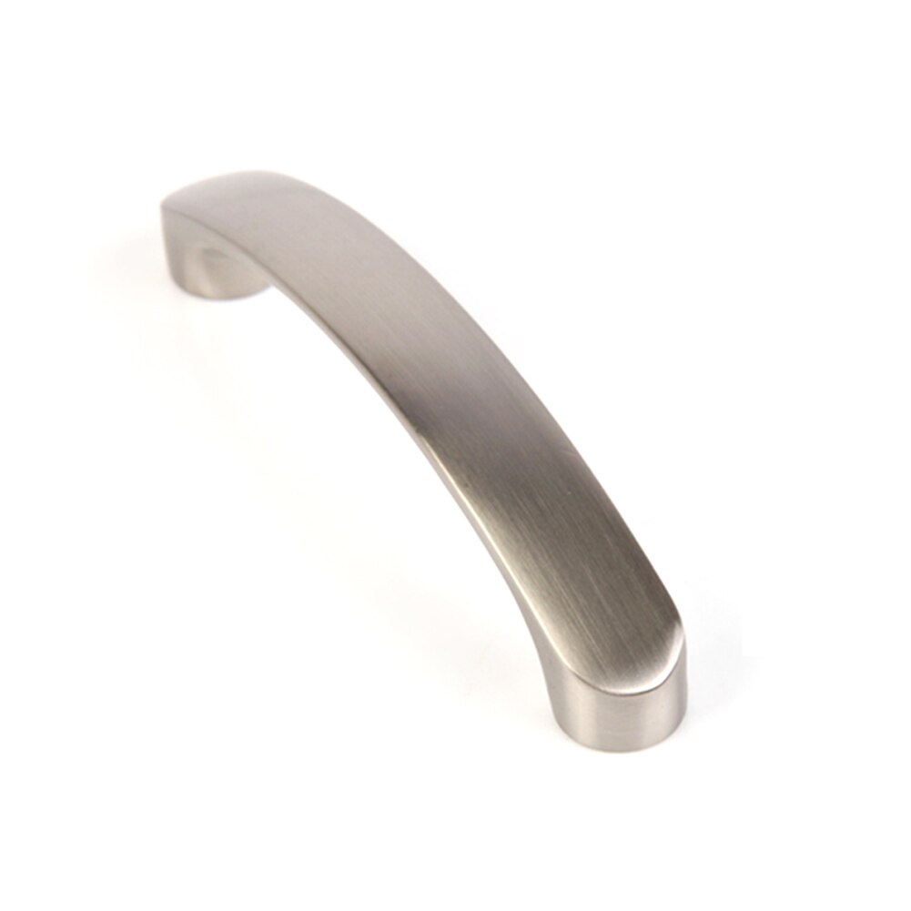 Furniture Hardware Brushed Nickel Cupboard Cabinet Pulls Drawer Ergonomic Door Handle Easy Install Aluminium Alloy Universal