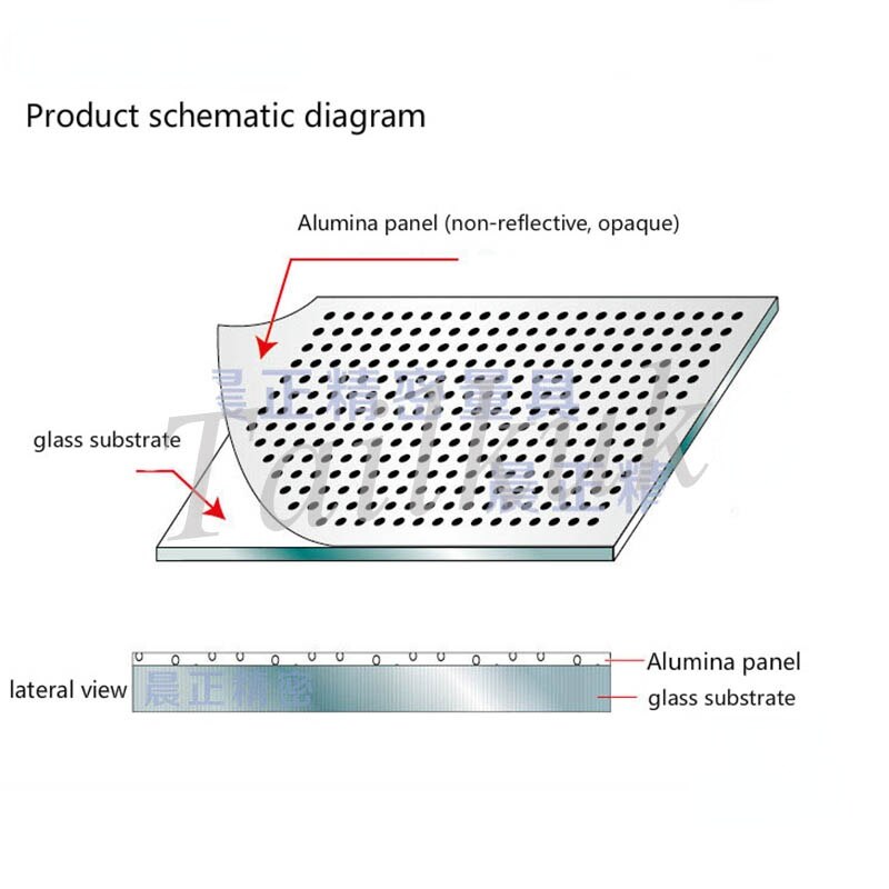 Aluminum Optical Dot Calibration Plate Dot Correction Block Test Calibration Card Machine Vision Splitter Float Glass Substrate
