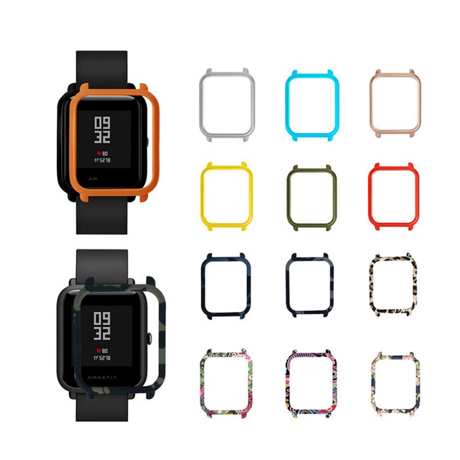 Funda protectora para reloj de PC para Xiaomi Huami Amazfit Bip Bit Youth Watch PC Shell Frame para accesorios de reloj Amazfit Bip