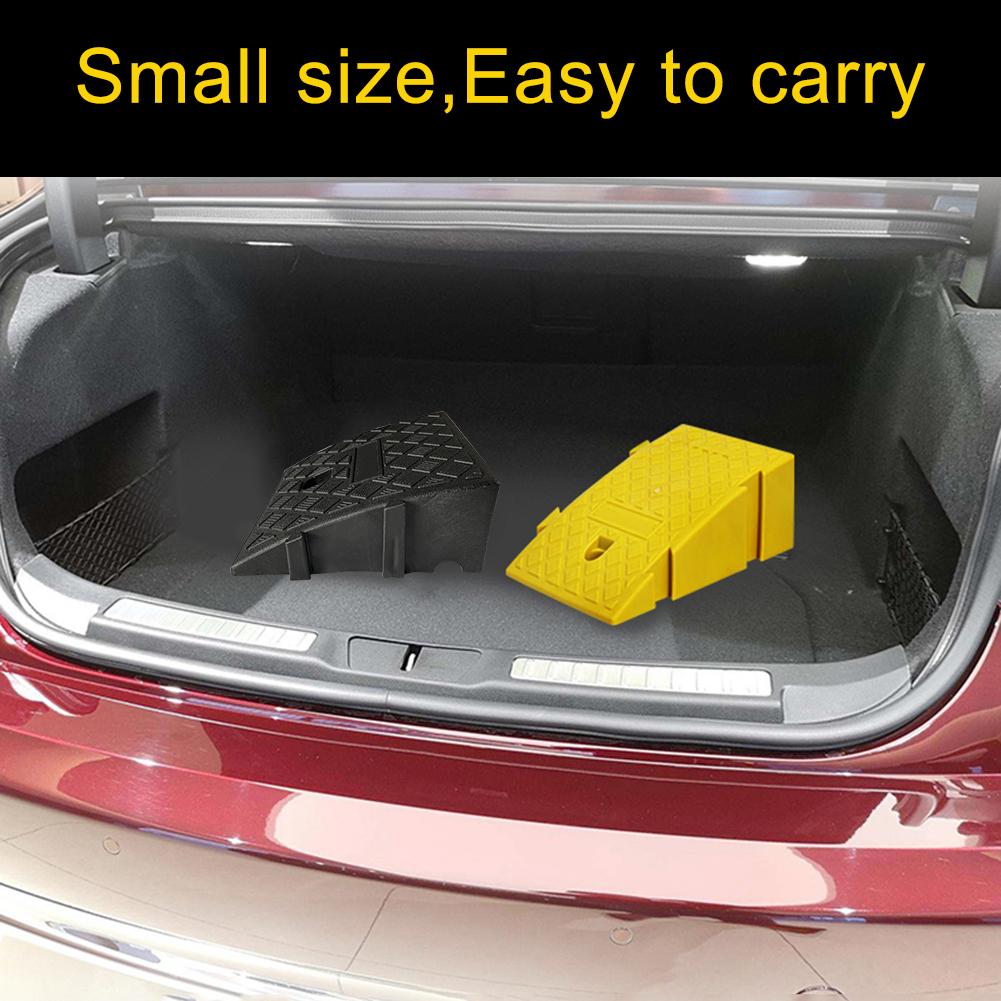 Portable Lightweight Curb Ramps Heavy Duty Plastic Threshold Ramp Kit for Car Trailer Truck Bike Motorcycle Driveway Loading