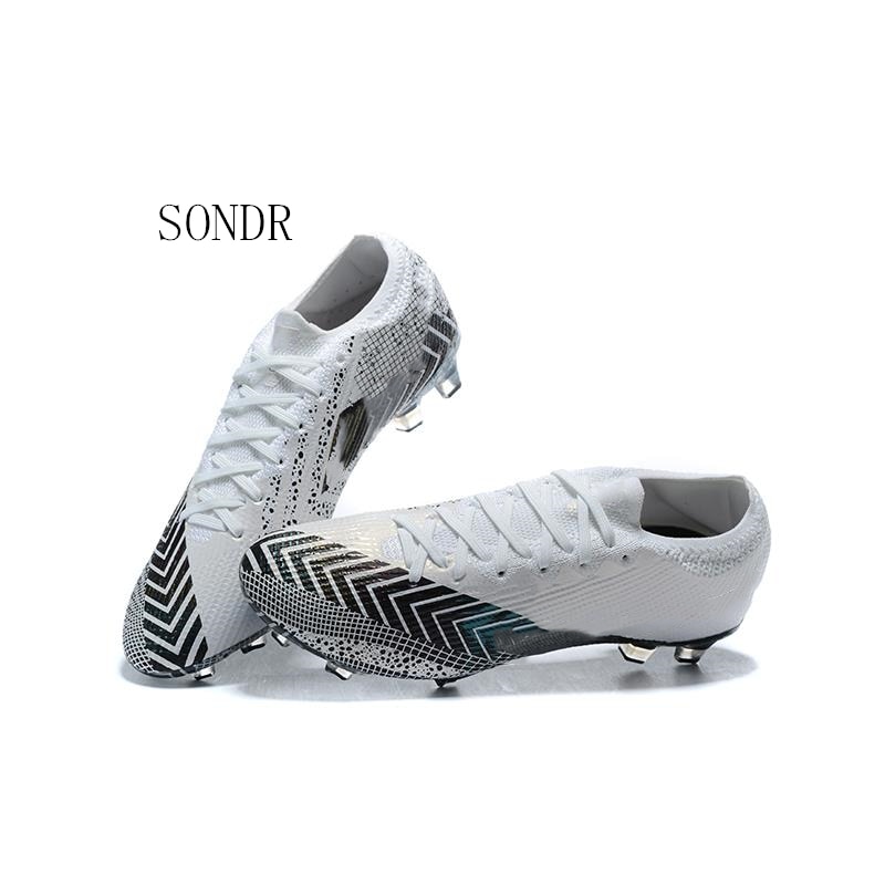 Sneakers mænd fodboldsko fodboldstøvler lange pigge fg pigge sneakers bløde indendørs græstørv futsal fodboldsko
