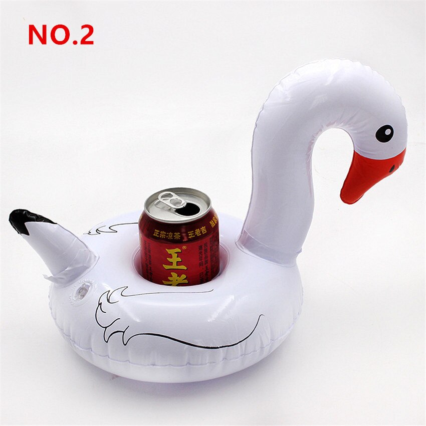 2 STUKS Rode Flamingo Float Opblaasbare BathtubToy Zwembad Party Speelgoed Bekerhouder: NO.2