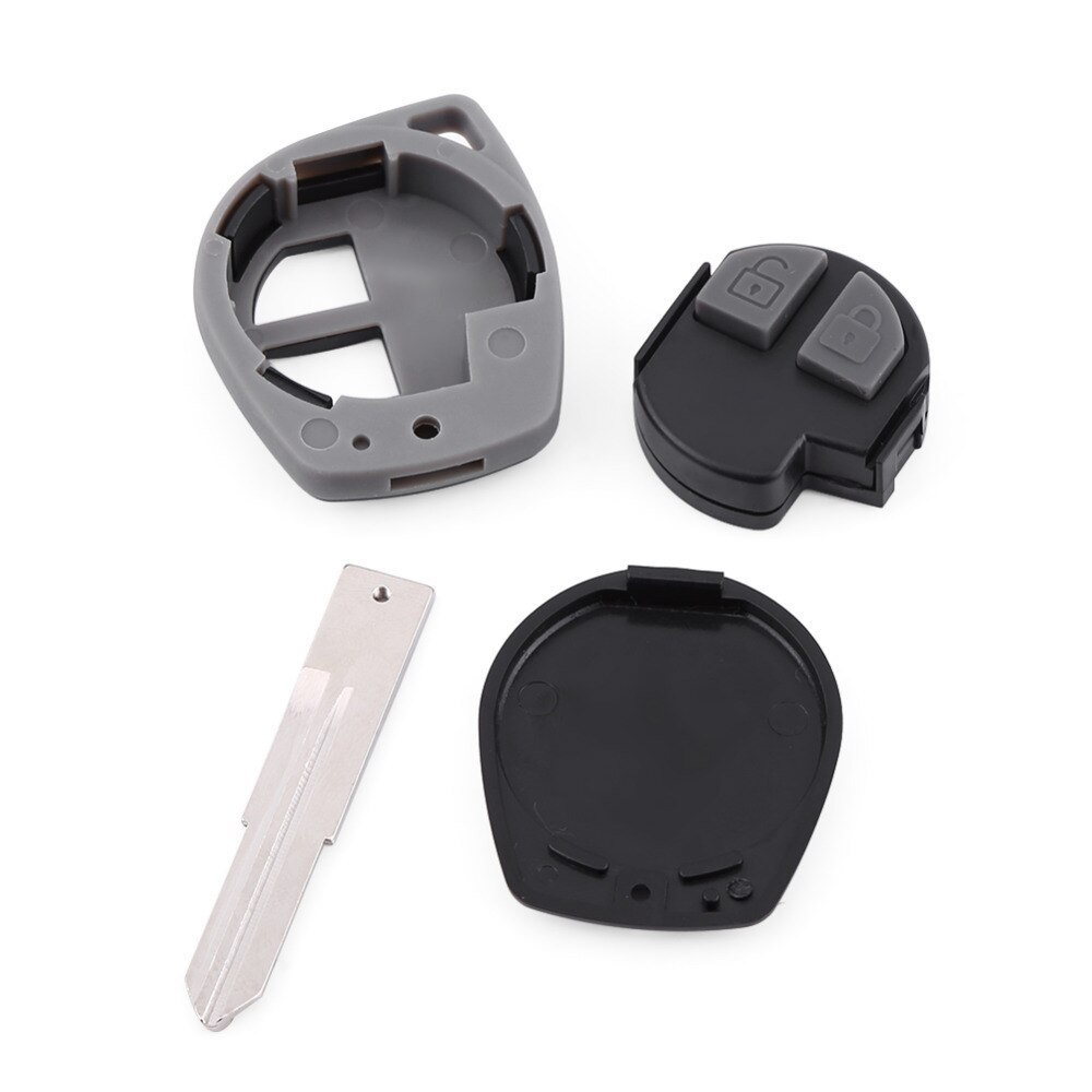 Porte-clés pour SUZUKI Vitara Swift | 1 pièce, 2 boutons, coque de clé à distance adapté aux SUZUKI Vitara Swift, Ignis SX4 Liana Alto