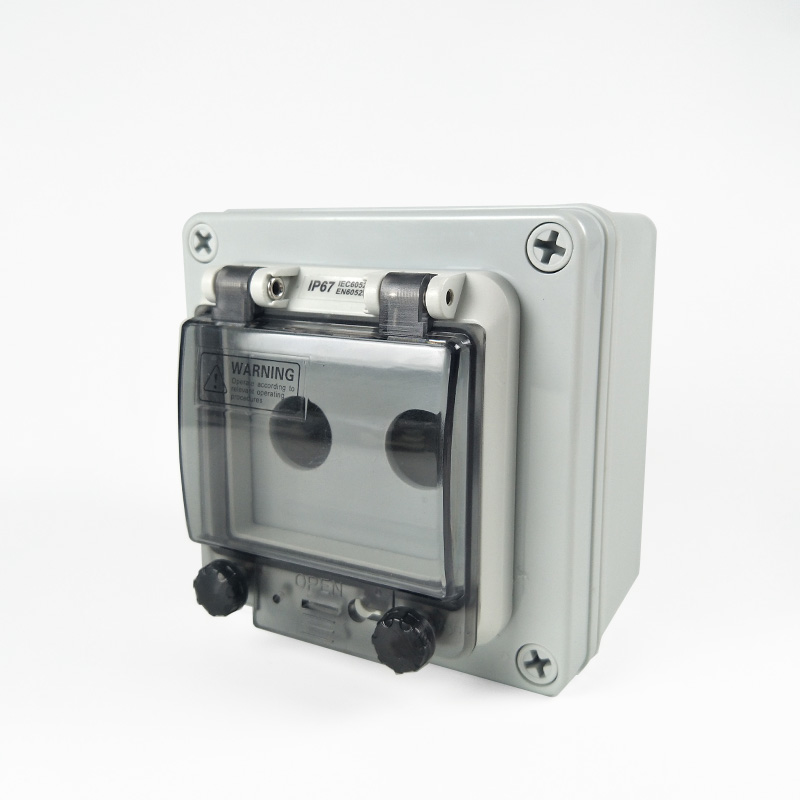 ABS Plastic IP67 Waterproof Junction Boxes Red Green Push Button switch DIY Control Box Connection Electric Enclosure Case: Gold