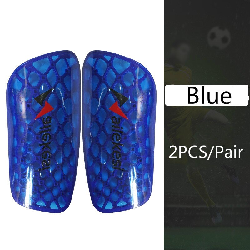 1 Pair Adults Kids Shin Guard Sport Football Soccer Crashproof Shin Pads Protector Leg Calf Sleeve Guards Reduce Injuries: Blue / L(For Adults)