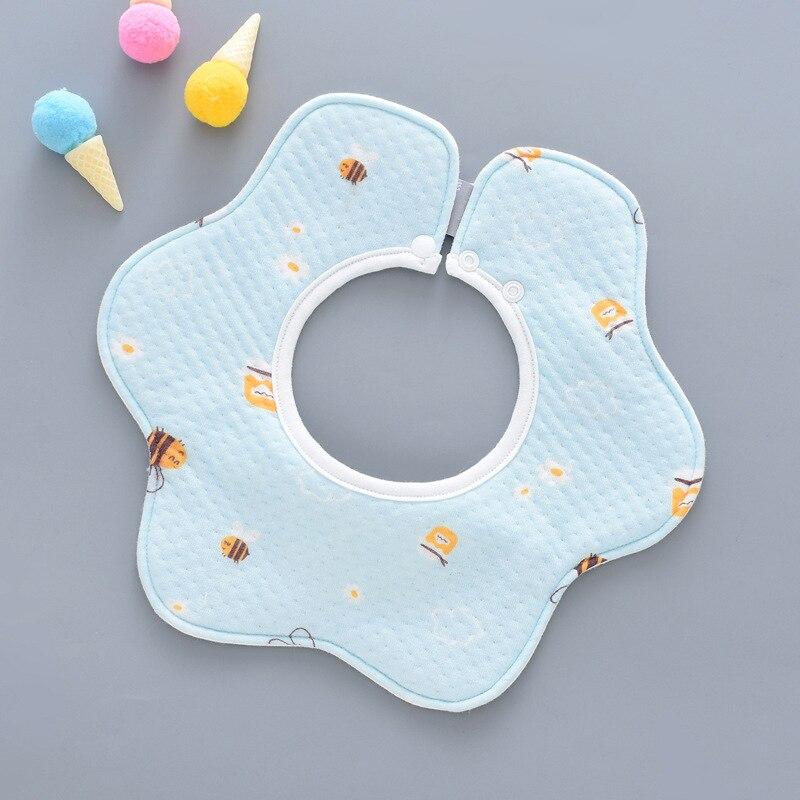 Baby Runde Baumwolle Lätzchen Karikatur Blume bilden Speichel Handtuch Gefälschte Kragen Sabbern Lätzchen Kleinkind rülpsen Tücher Kleinkind Zubehör Baby Pflege