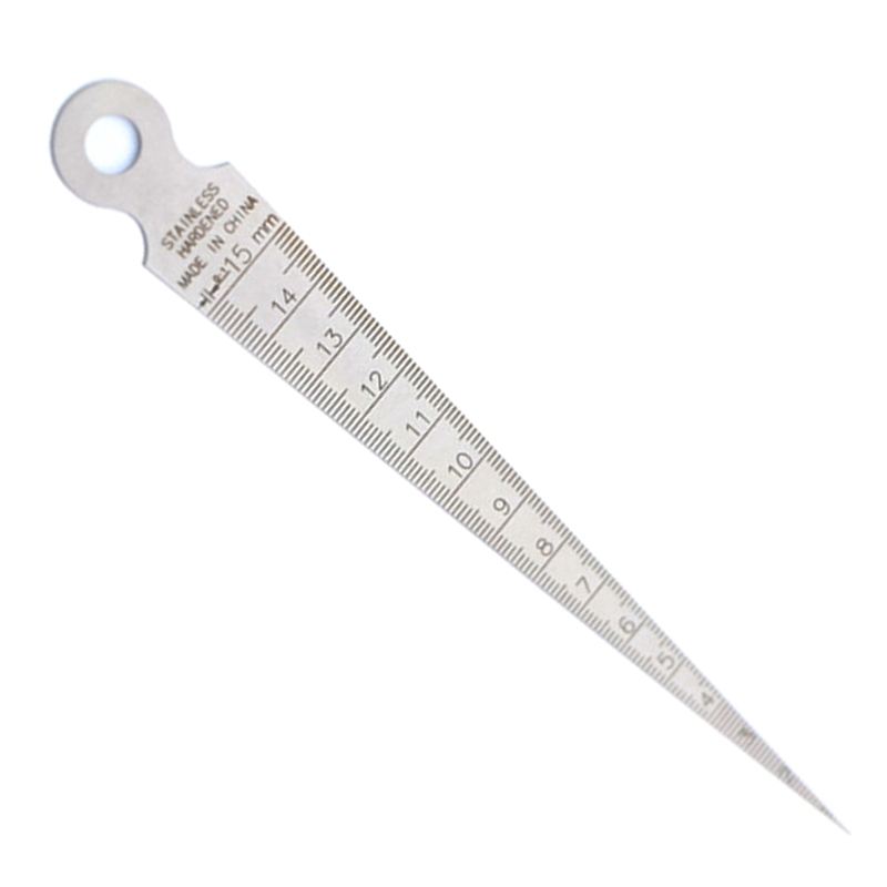 Portable Taper Gage High Precision Stainless Steel Wedge Feeler Hole Taper Gauge Ruler Measuring Tool Multipurpose Tool