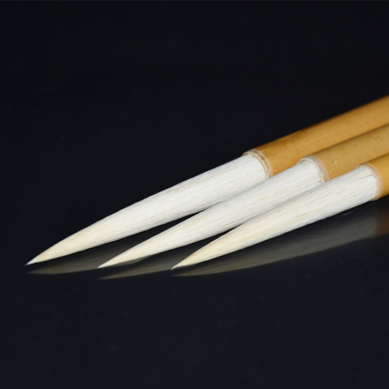 Woolen Hair Calligraphy Brush Set Long Peak Chinese Writing Calligraphy Brush Freehand Traditional Ink Watercolor Painting Brush