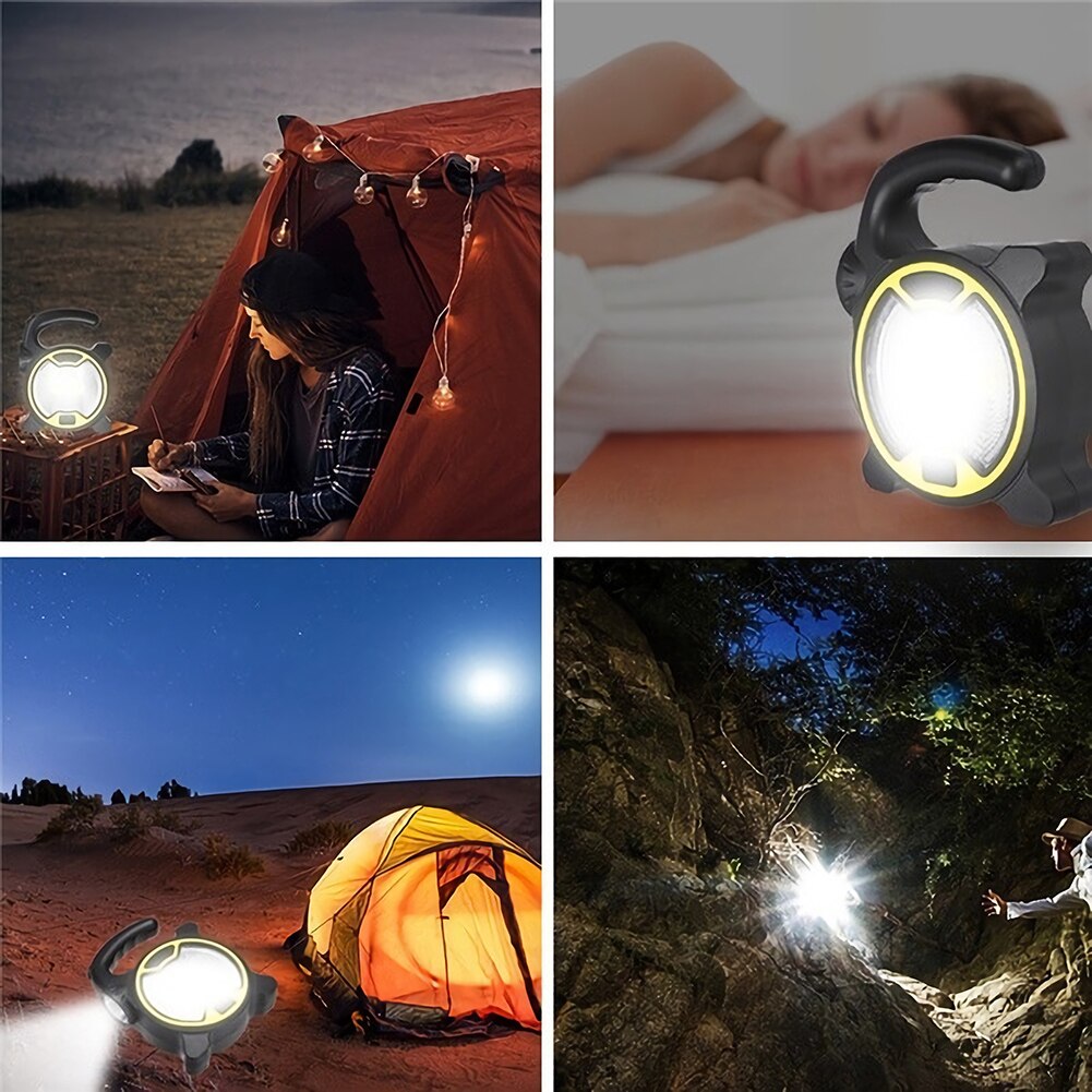 COB LED High Power Work Light Portable Waterproof Garden Lawn Camping Lamp Support