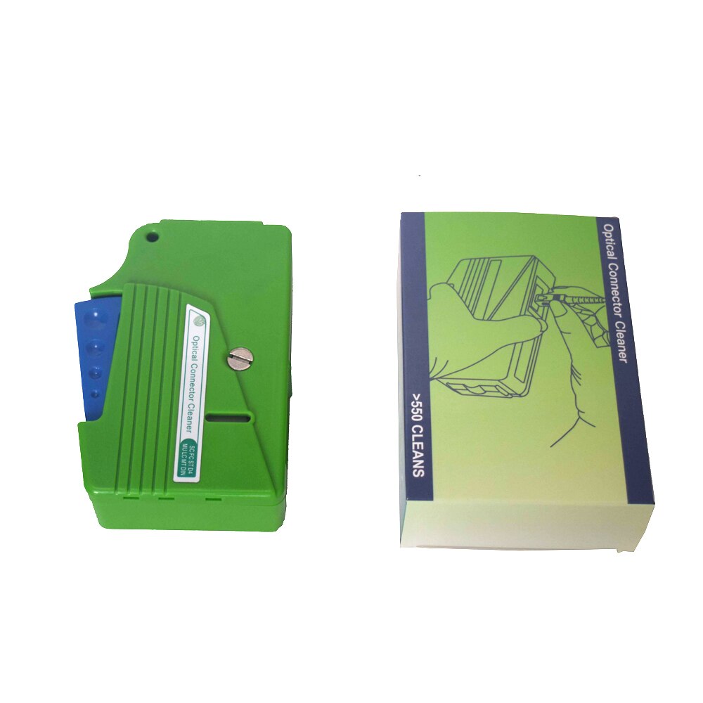Fiber End Face Cleaning Box Fiber Wiping Tool Pigtail Cleaner Cassette Ftth Optic Fiber Cleaner Tools for FC/SC/ST