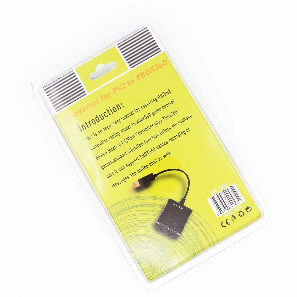 Konwerter dla kontrolera PS2 na złącze gamepada Xbox360 dla adaptera koła wyścigowego