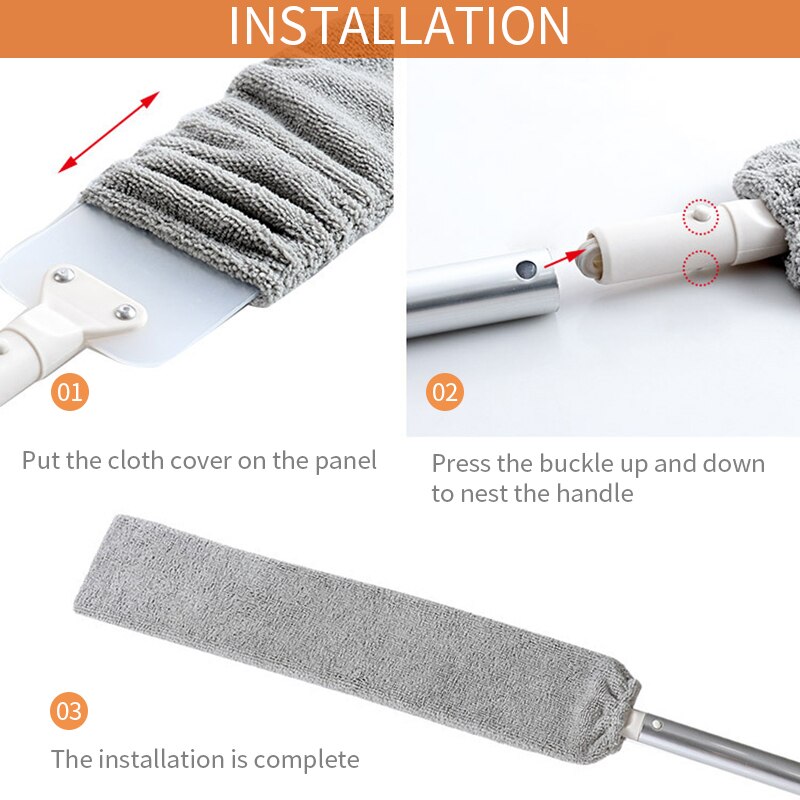 Household Cleaning Dust Brush Long Handle Dust Cleaner For Sofa Bed Furniture Bottom Dirt Remover limpieza bajo muebles