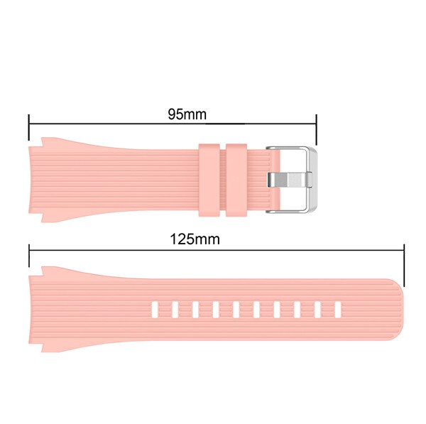 Galaxy 46mm watchband Replacement silicone strap For Samsung Gear S3 22mm sport wristband For Samsung Galaxy 46mm SM-R800 watch: Pink / Amazfit Stratos 2 3