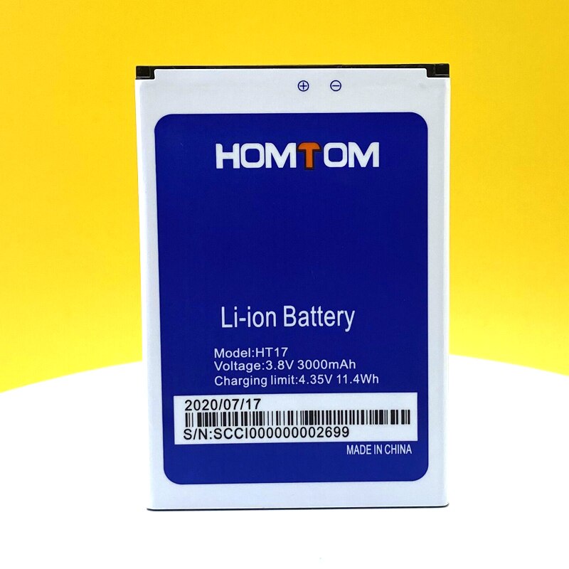 Batería de repuesto Original para teléfono móvil Homtom HT3, HT16, HT17, HT37 Pro, , en Stock + número de seguimiento