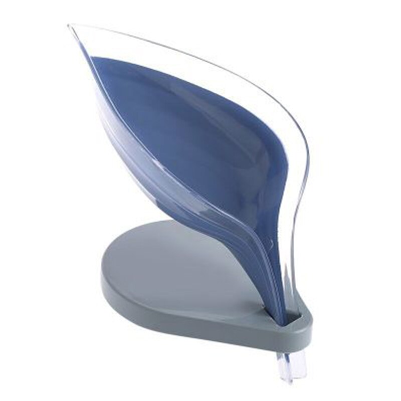 Jabonera con forma de hoja para baño, soporte antideslizante para drenaje de jabón, contenedor de placas, estante de secado de almacenamiento, suministros para Baño