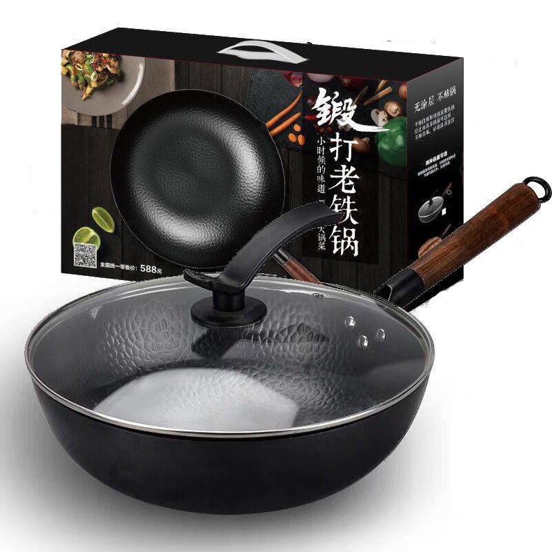 Cucina moderna wok cinese padella Antiaderente cucina tradizionale wok pentole in ghisa Panela Antiaderente forniture da cucina BC50CG